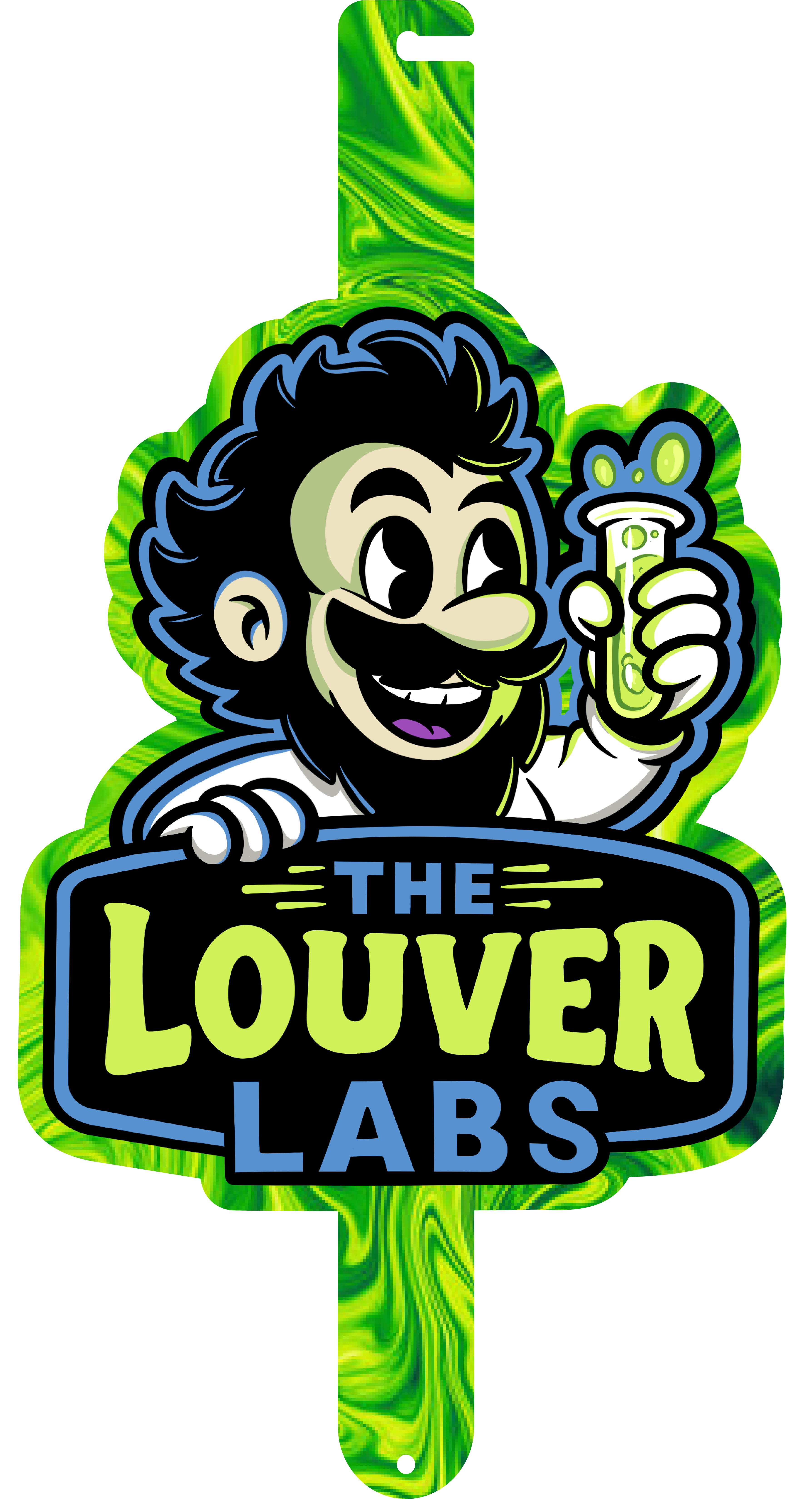 The Louver Labs full color prop