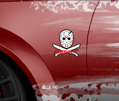 RTS Jason Friday the 13th Car Badges- Ready to Ship 2-Pack