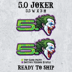 RTS 5.0 Joker Car Badges- Ready to Ship 2-Pack