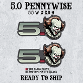 RTS 5.0 Pennywise Car Badges- Ready to Ship 2-Pack