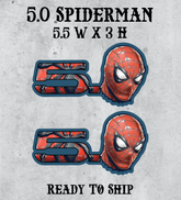 RTS 5.0 Spiderman Car Badges- Ready to Ship 2-Pack