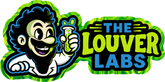 The Louver Labs custom oversized badge