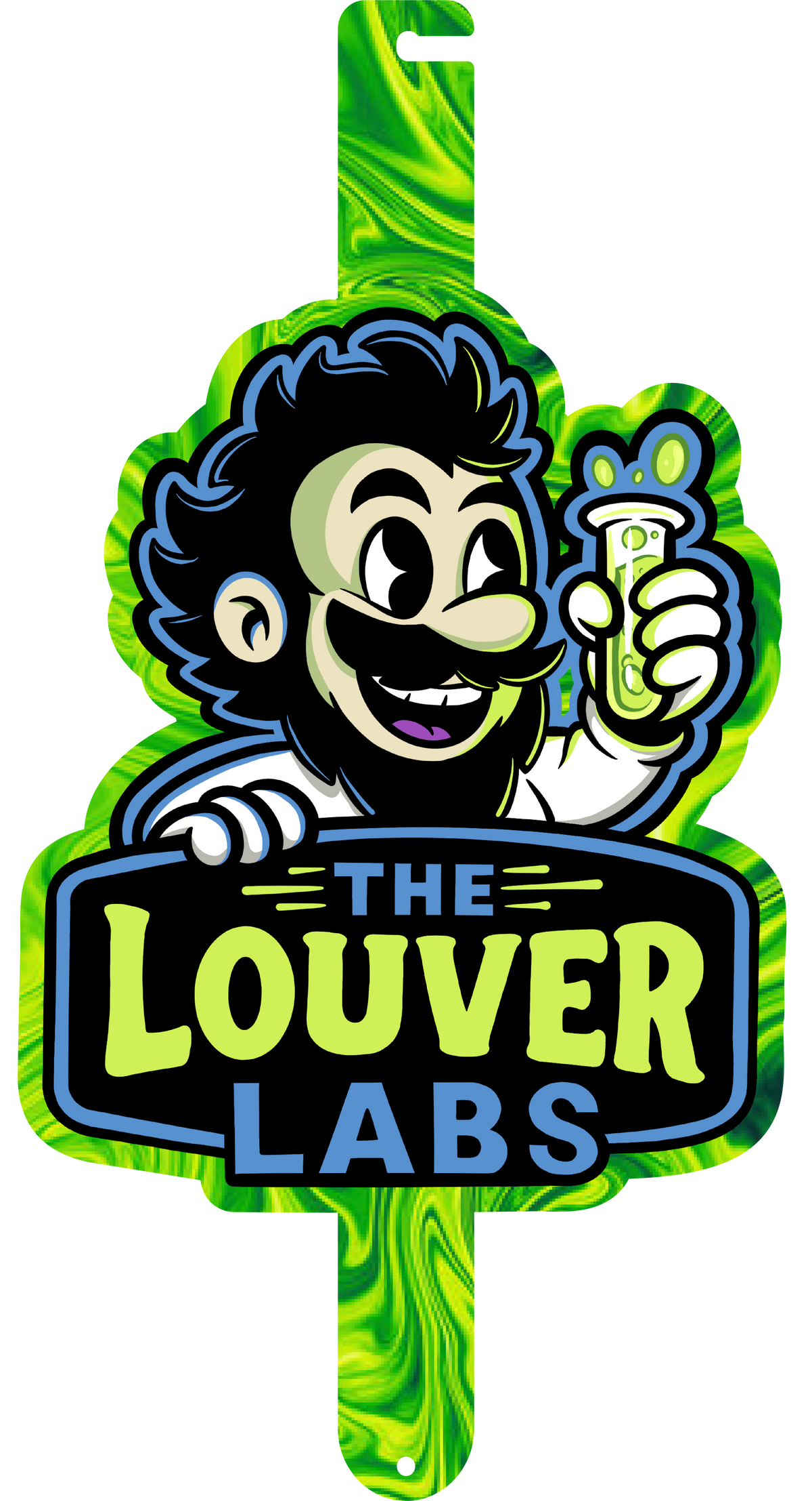 The Louver Labs full color prop