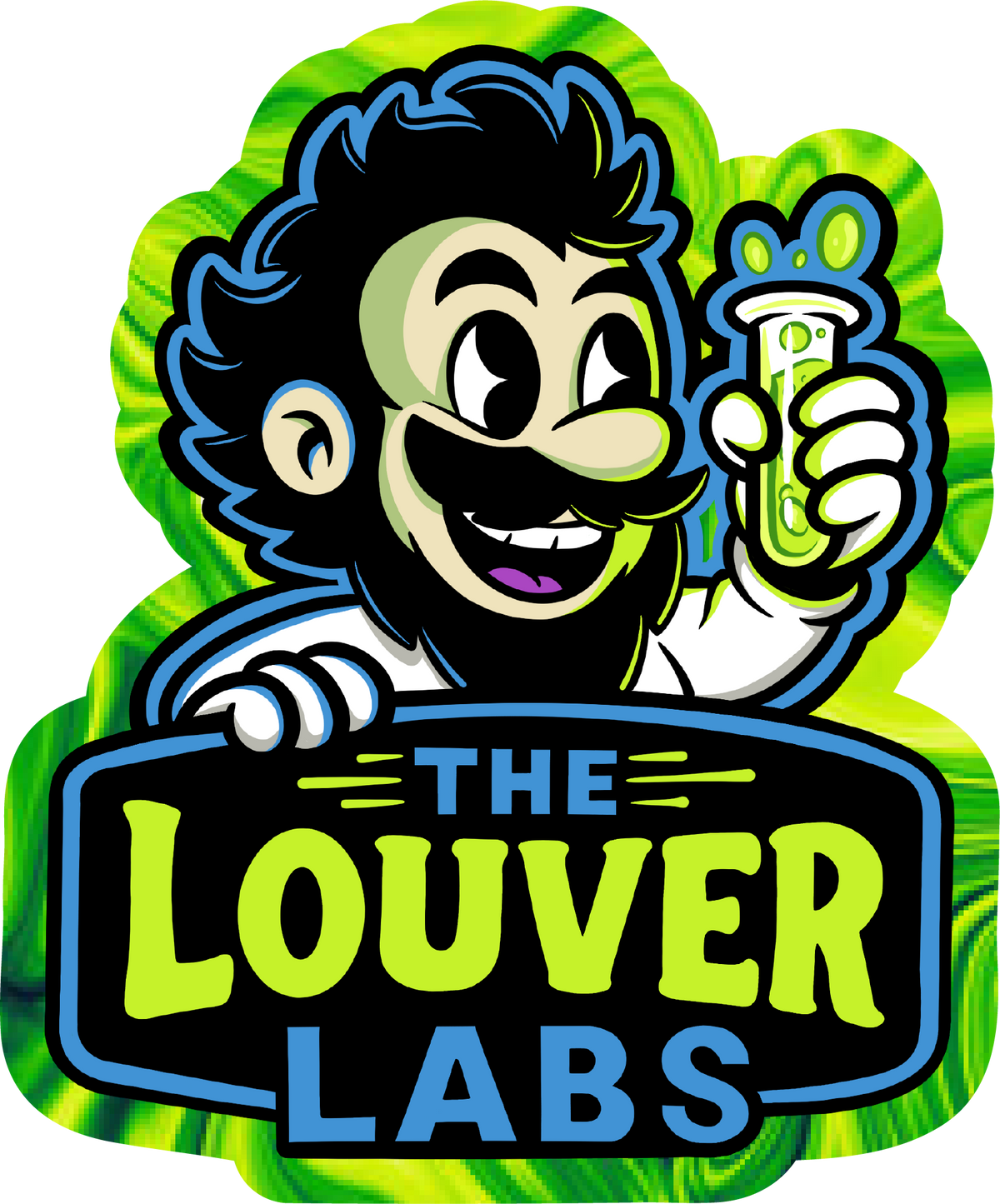 The Louver Labs custom hybrid badge
