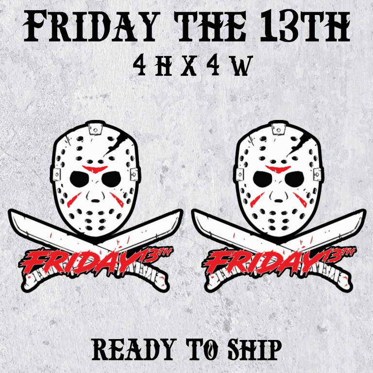 RTS Jason Friday the 13th Car Badges- Ready to Ship 2-Pack