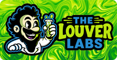 The Louver Labs custom license plate
